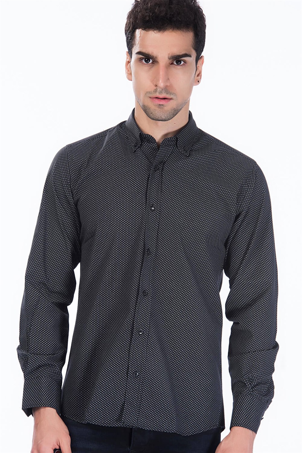 G598 DEWBERRY GÖMLEK-SİYAH