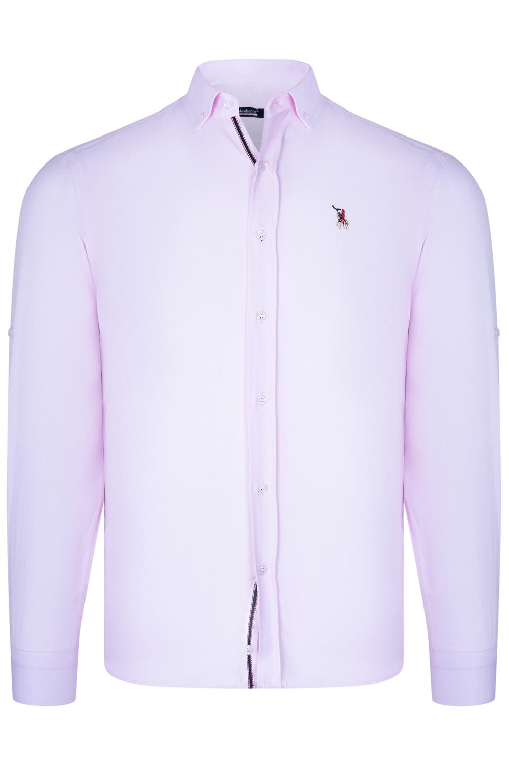 G674 DEWBERRY ERKEK GÖMLEK-AÇIK PEMBE