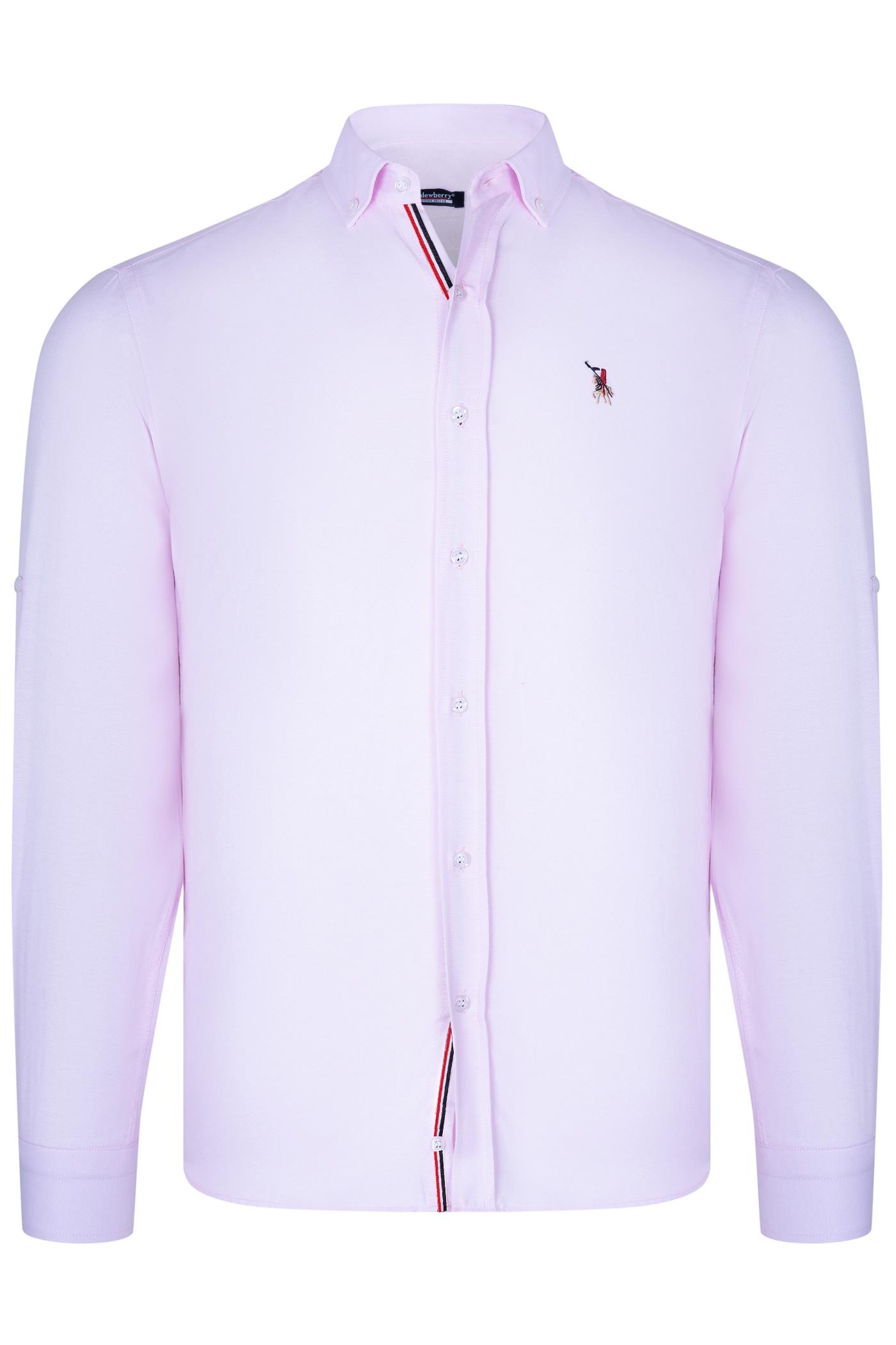 G674 DEWBERRY ERKEK GÖMLEK-AÇIK PEMBE