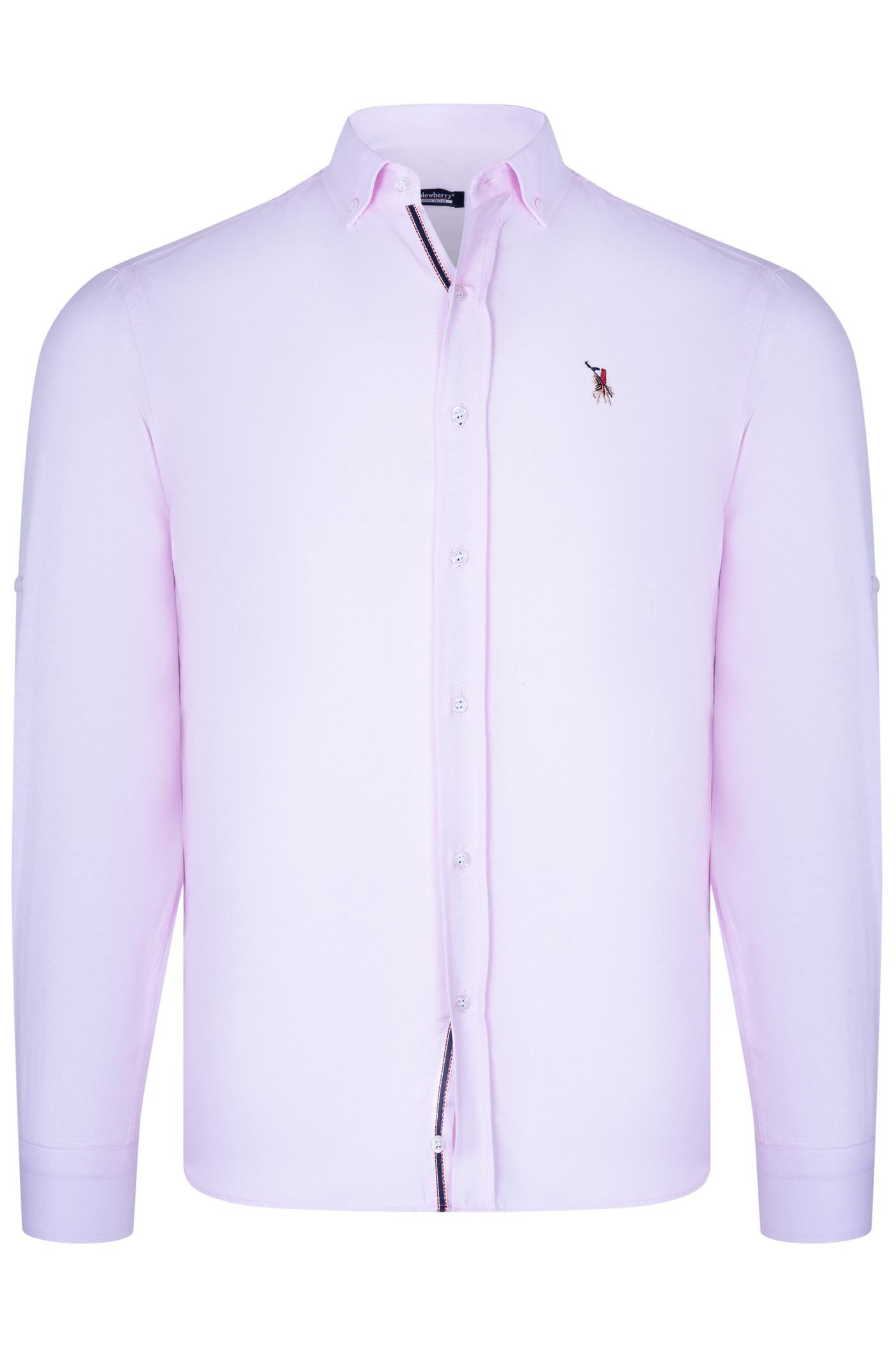 G974 DEWBERRY ERKEK GÖMLEK-AÇIK PEMBE