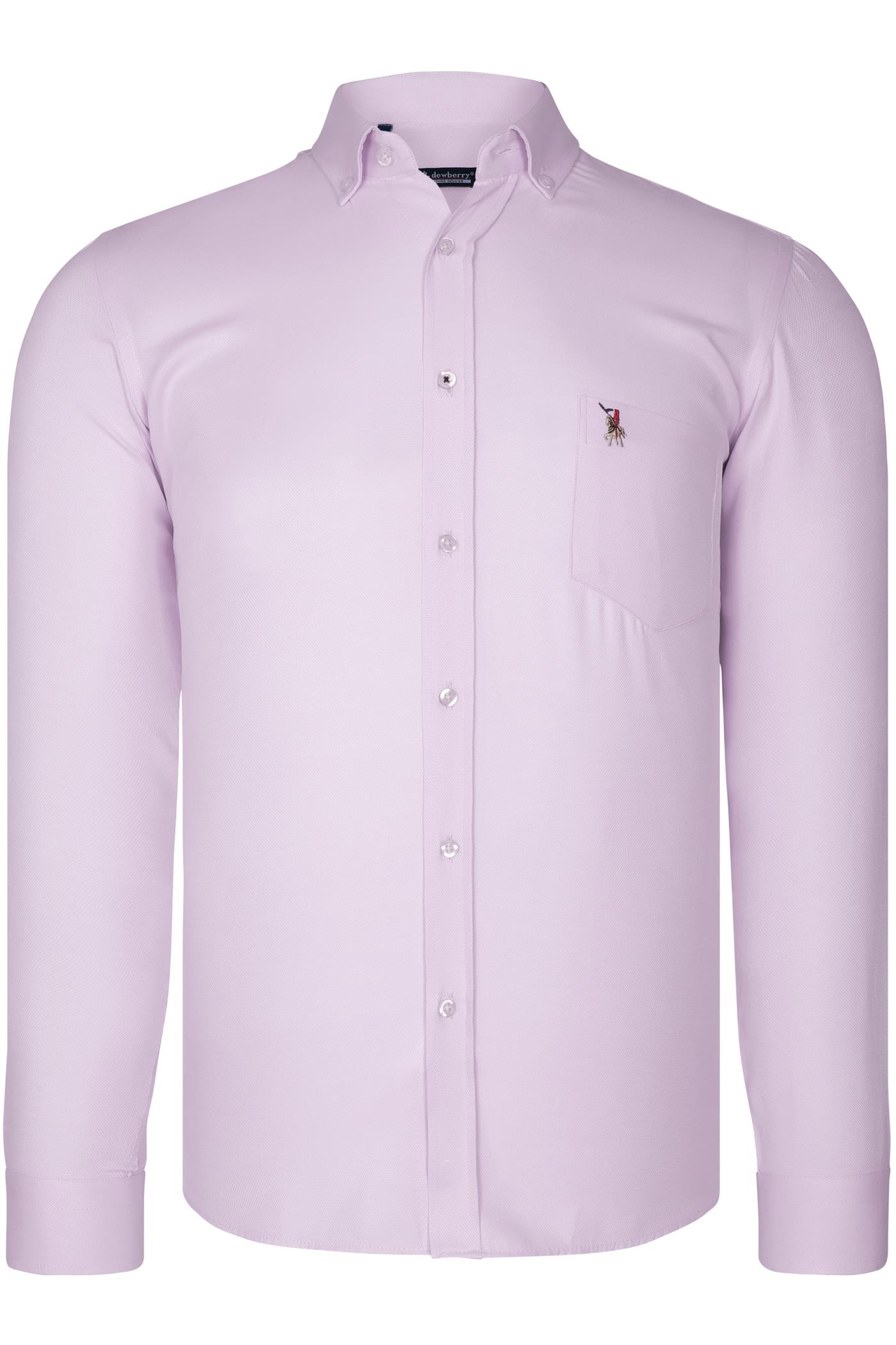G985 DEWBERRY ERKEK GÖMLEK-PEMBE