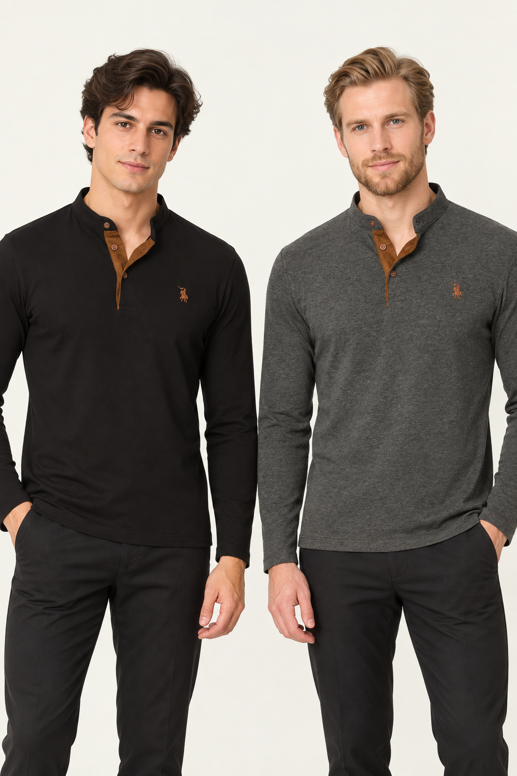 İKİLİ SET V4009 DEWBERRY ERKEK SWEATSHIRT-ANTRASİT-SİYAH