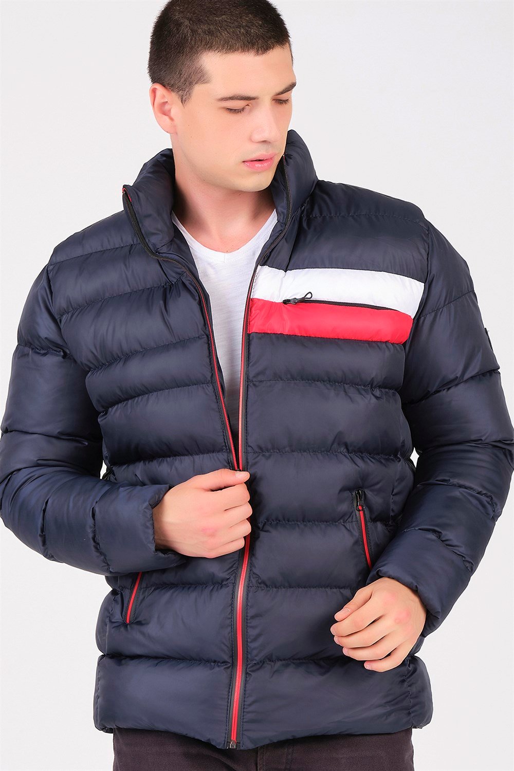 M8650 DEWBERRY ERKEK PUFFER MONT-LACİVERT