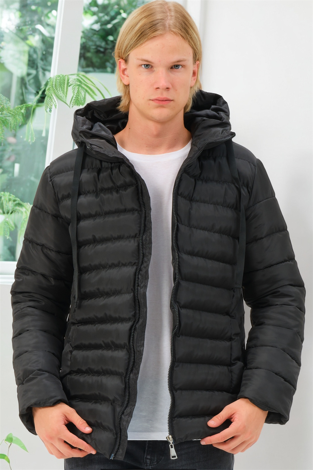 M8658 DEWBERRY ERKEK MONT-DÜZ SİYAH