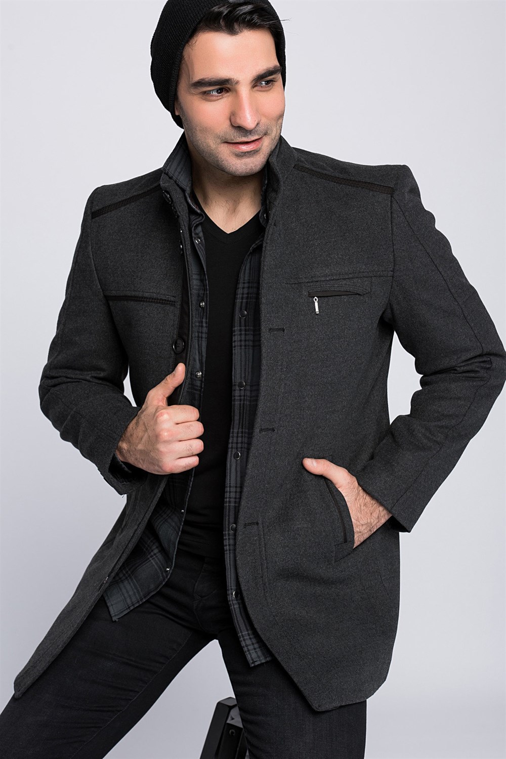 PLT8369 DEWBERRY PALTO-ANTRASİT