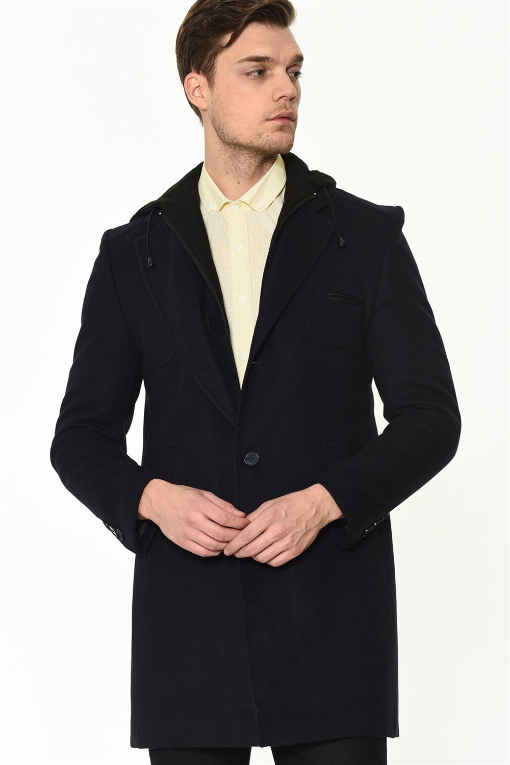 PLT8371 DEWBRRY ERKEK PALTO-LACİVERT