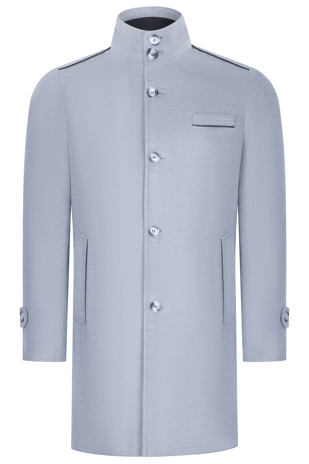 PLT8391 DEWBERRY ERKEK PALTO-AÇIK GRİ