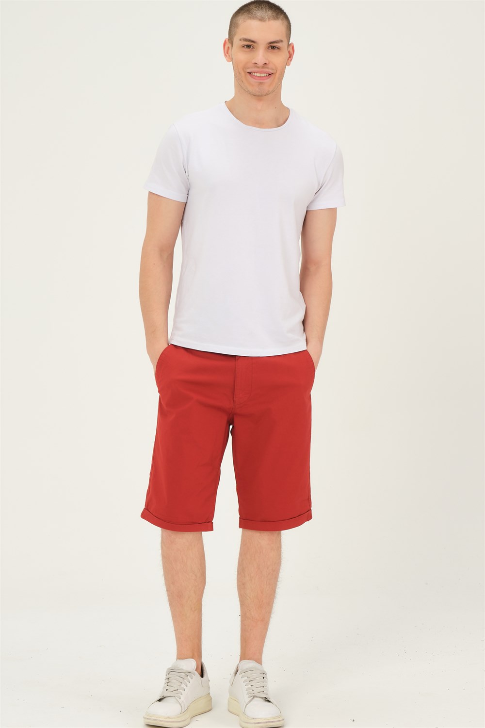 S0001 DEWBERRY XLEON ERKEK ŞORT-BORDO