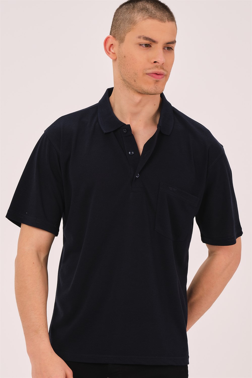 T0063 DEWBERRY ERKEK T-SHIRT-SİYAH