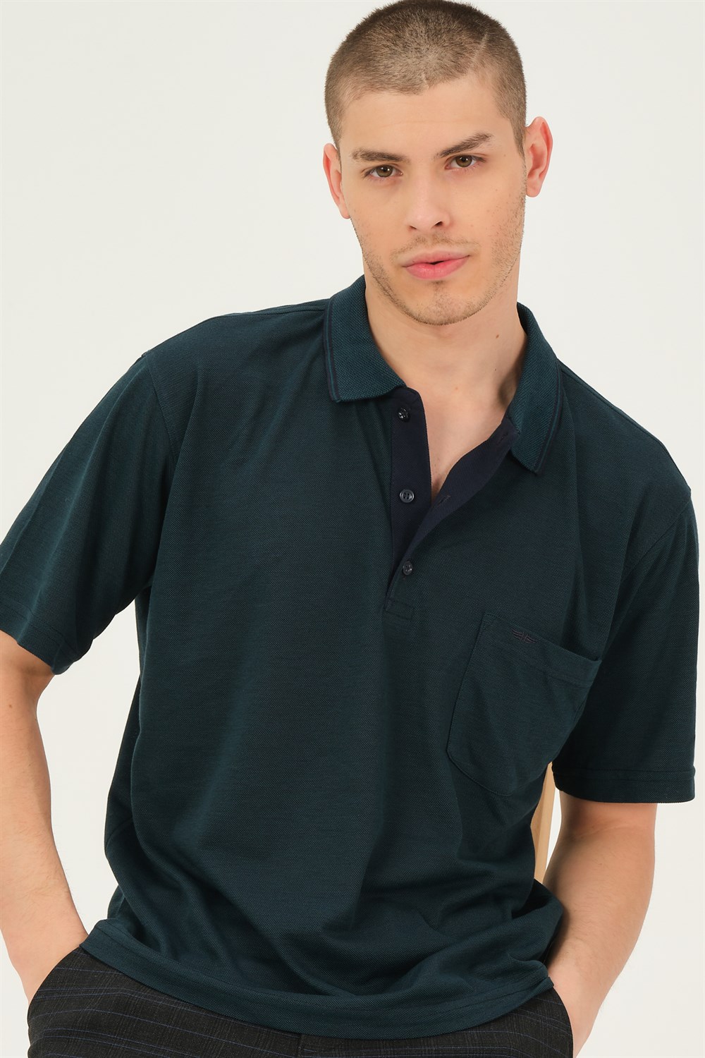 T0733 DEWBERRY ERKEK T-SHIRT-YEŞİL