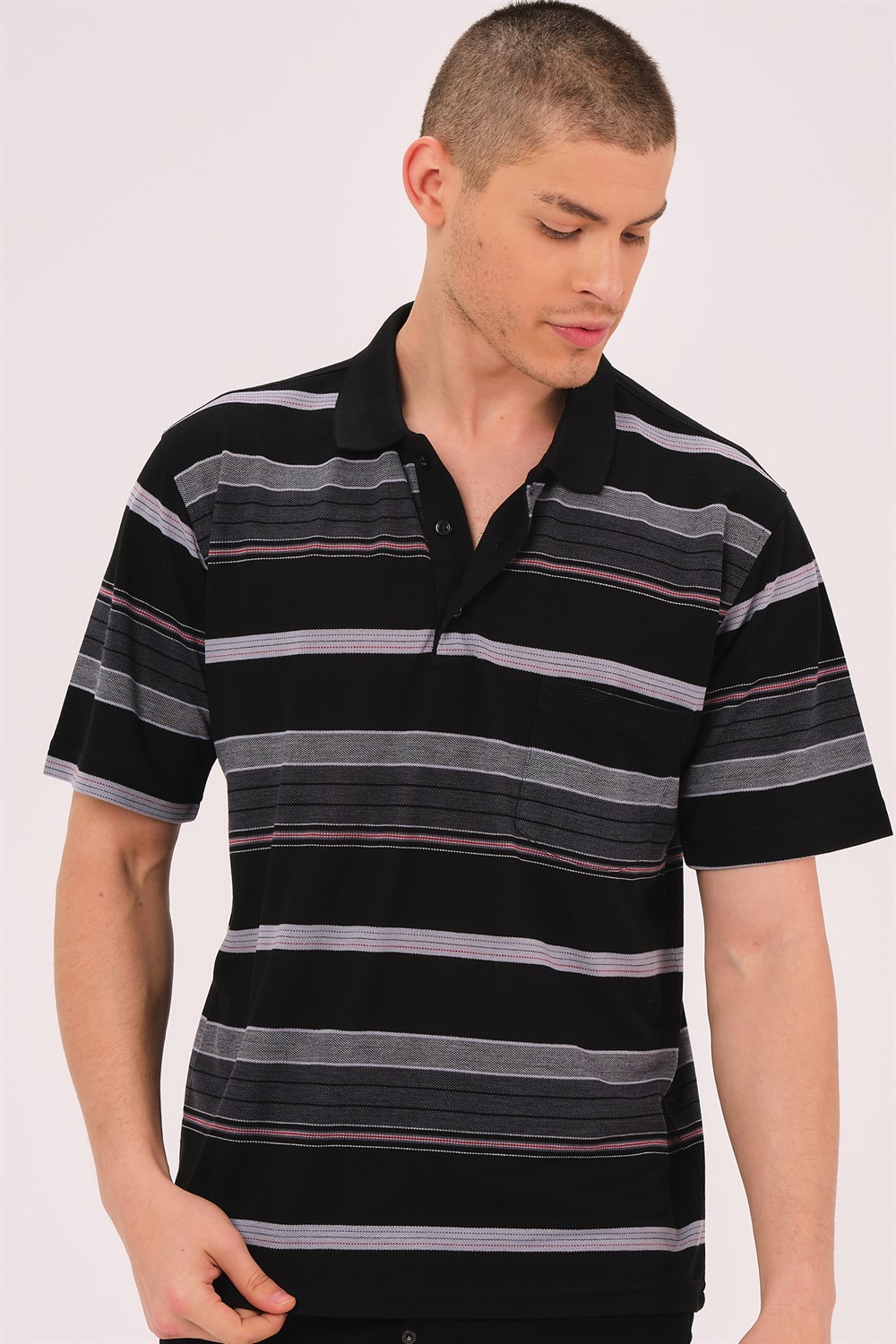 T0734 DEWBERRY ERKEK T-SHIRT-SİYAH