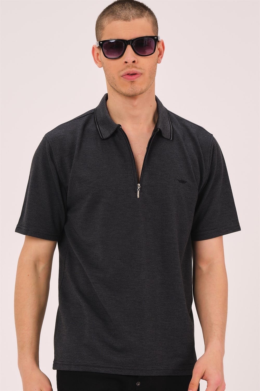 T0736 DEWBERRY ERKEK T-SHIRT-SİYAH
