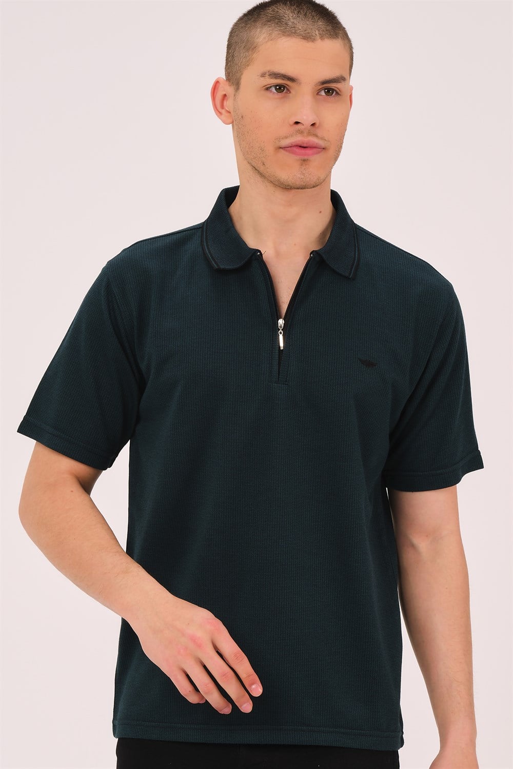 T0736 DEWBERRY ERKEK T-SHIRT-YEŞİL