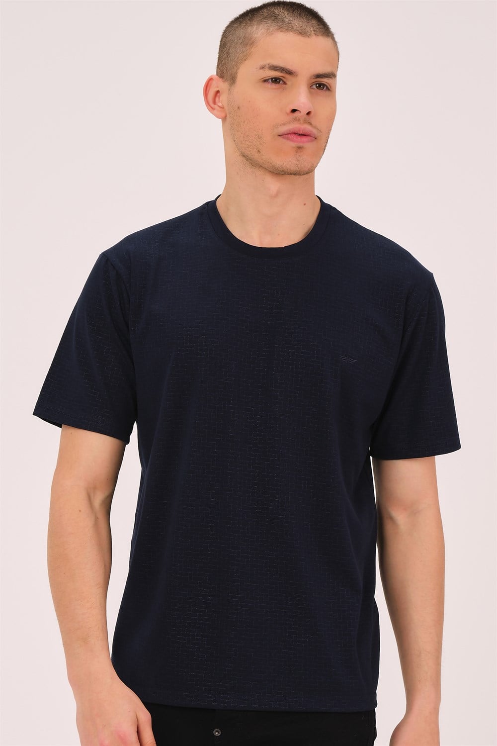 T0738 DEWBERRY ERKEK T-SHIRT-LACİVERT