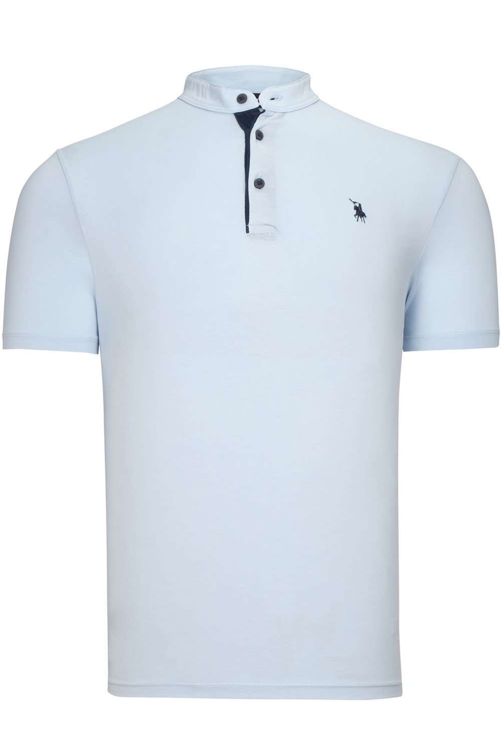 T8560 DEWBERRY T-SHIRT-AÇIK MAVİ