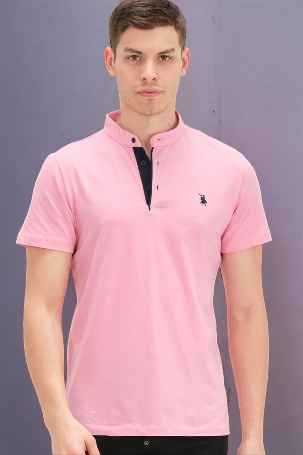 T8560 DEWBERRY T-SHIRT-PEMBE-2