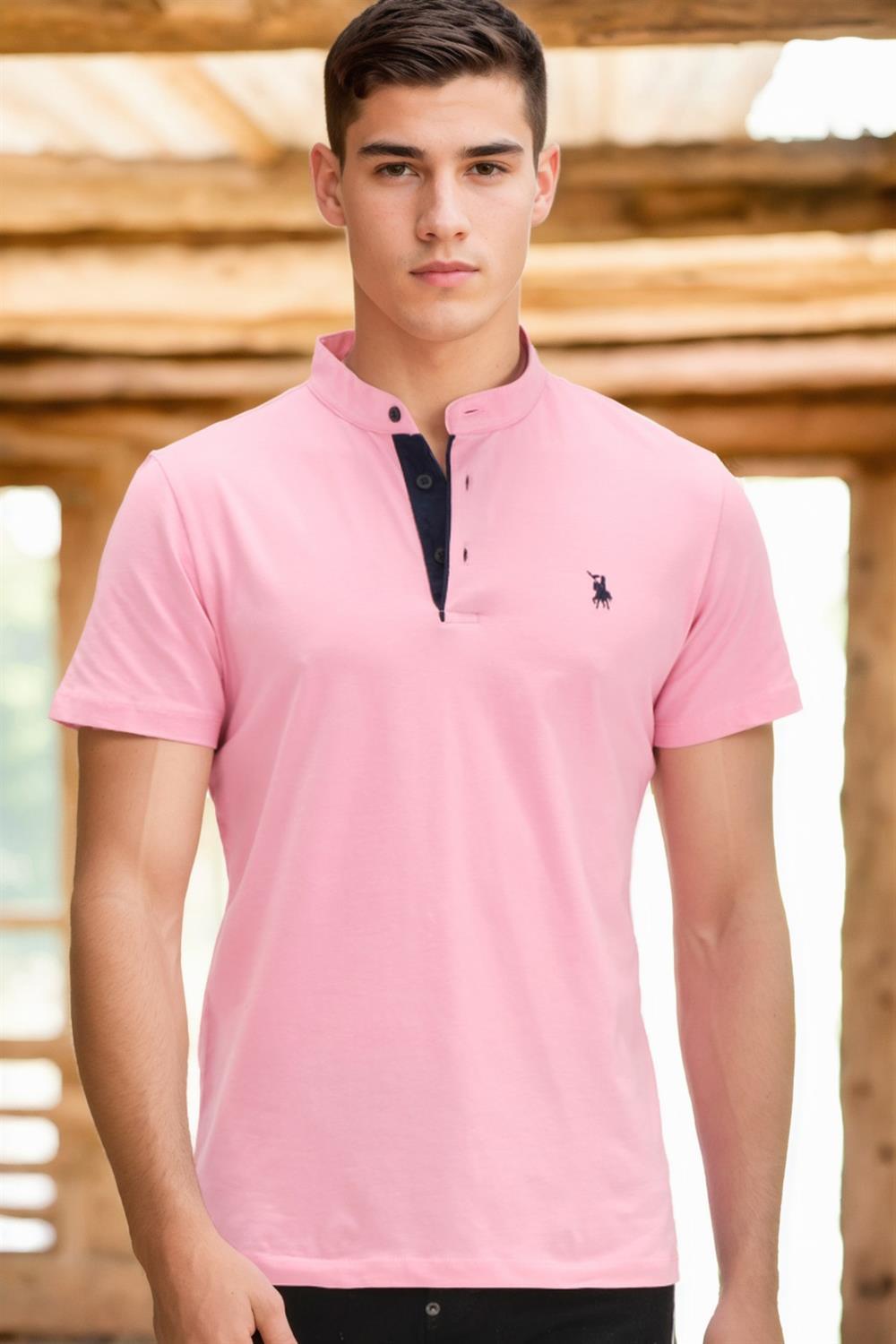 T8560 DEWBERRY T-SHIRT-PEMBE-4