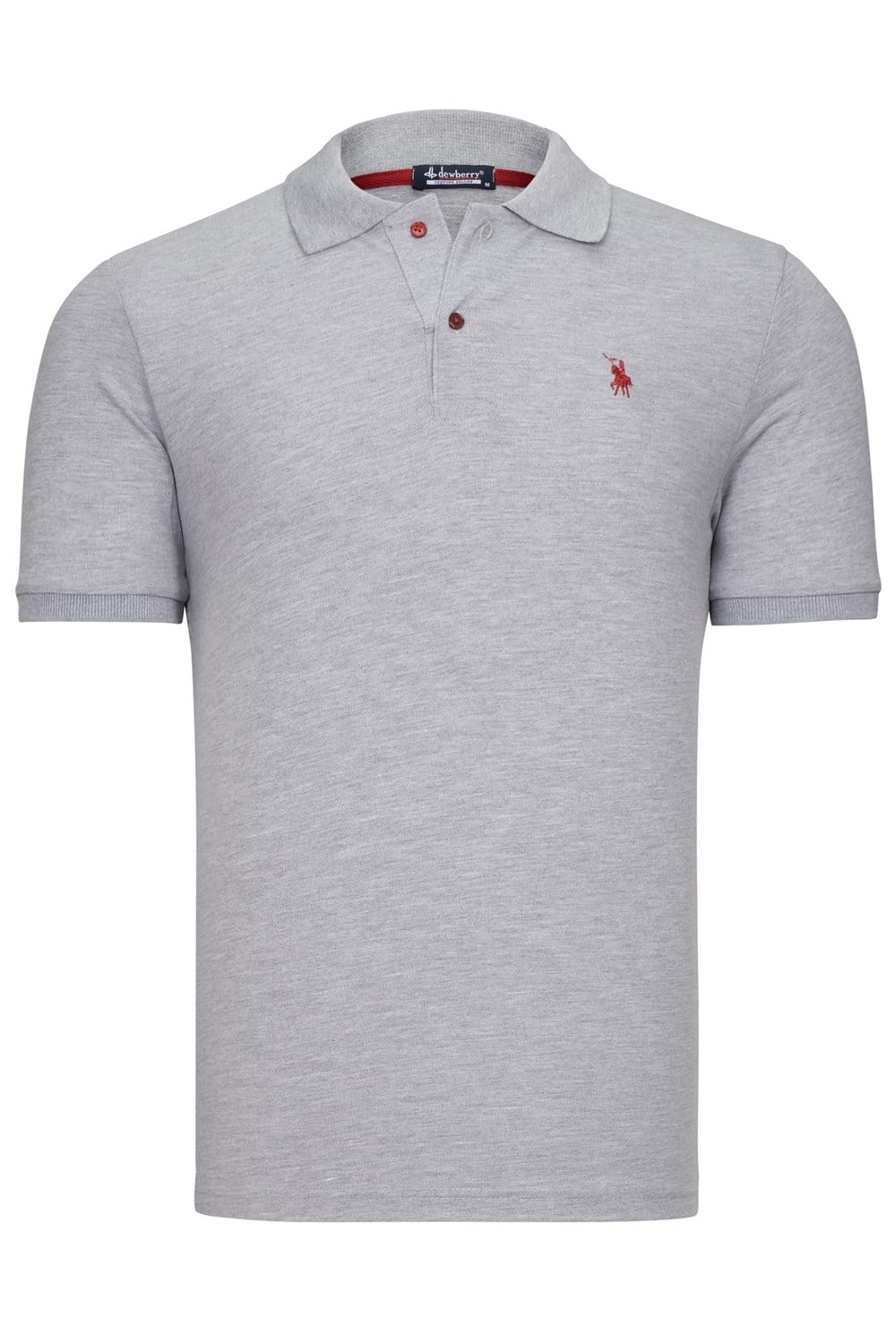 T8561 DEWBERRY ERKEK TSHIRT-AÇIK GRİ