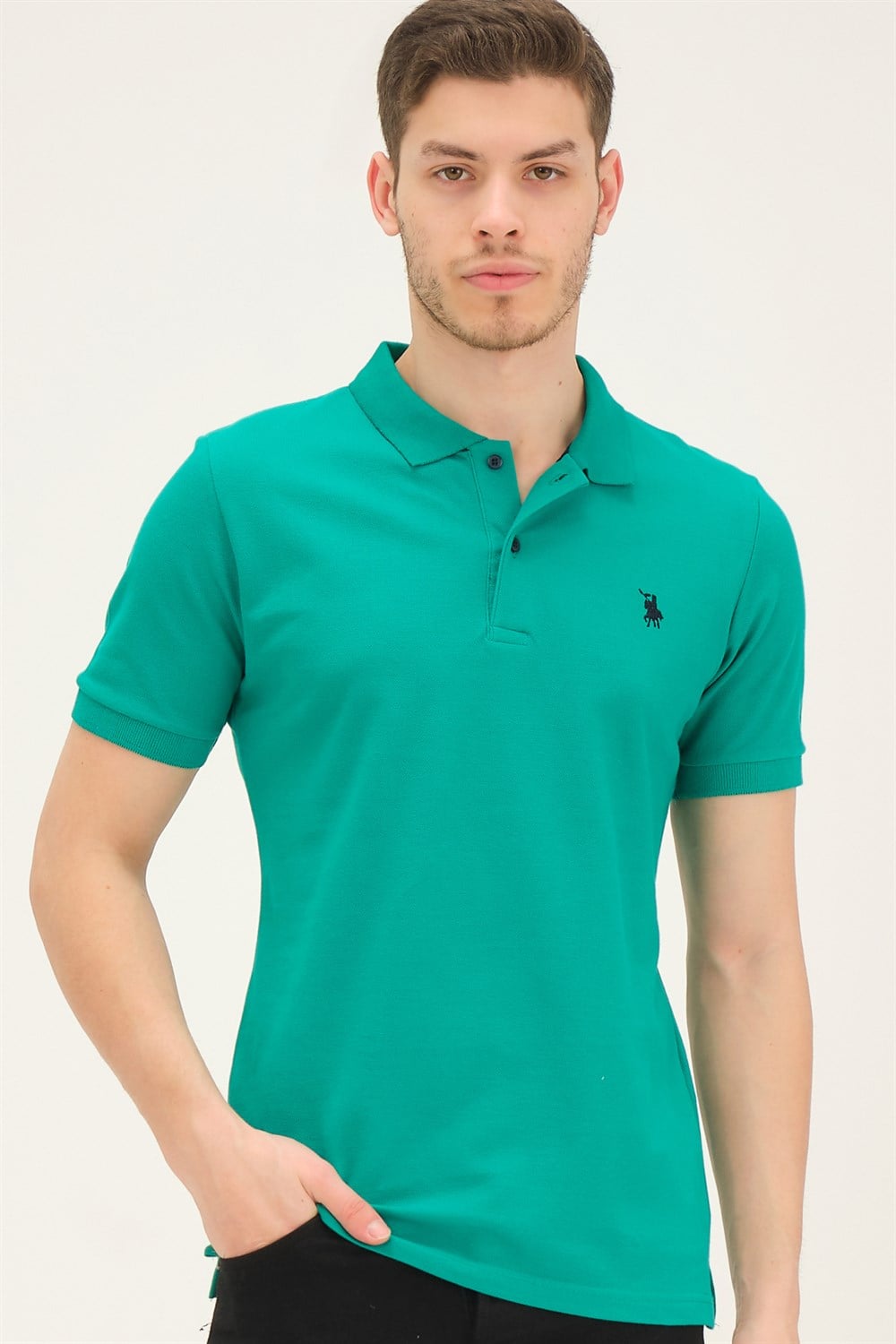 T8561 DEWBERRY ERKEK TSHIRT-AÇIK YEŞİL