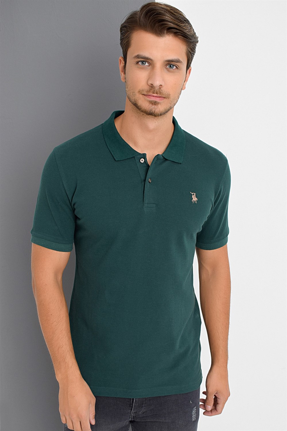 T8561 DEWBERRY ERKEK TSHIRT-HAKİ