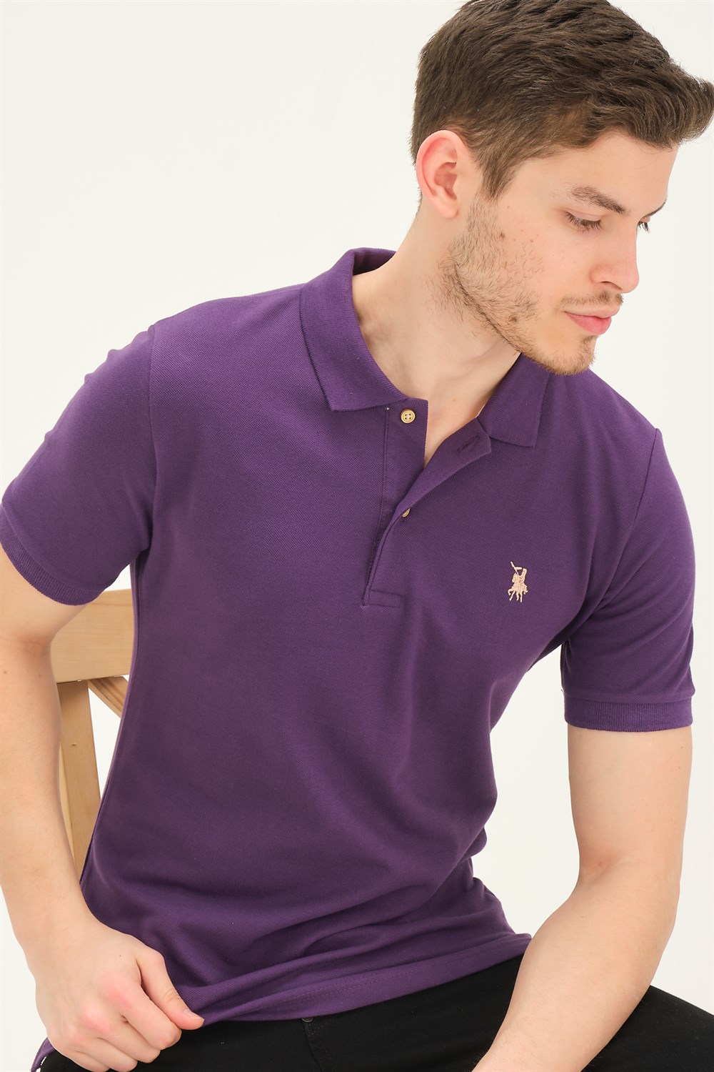 T8561 DEWBERRY ERKEK TSHIRT-MOR