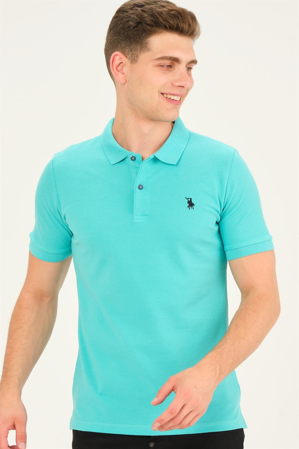 T8561 DEWBERRY ERKEK TSHIRT-SU YEŞİLİ