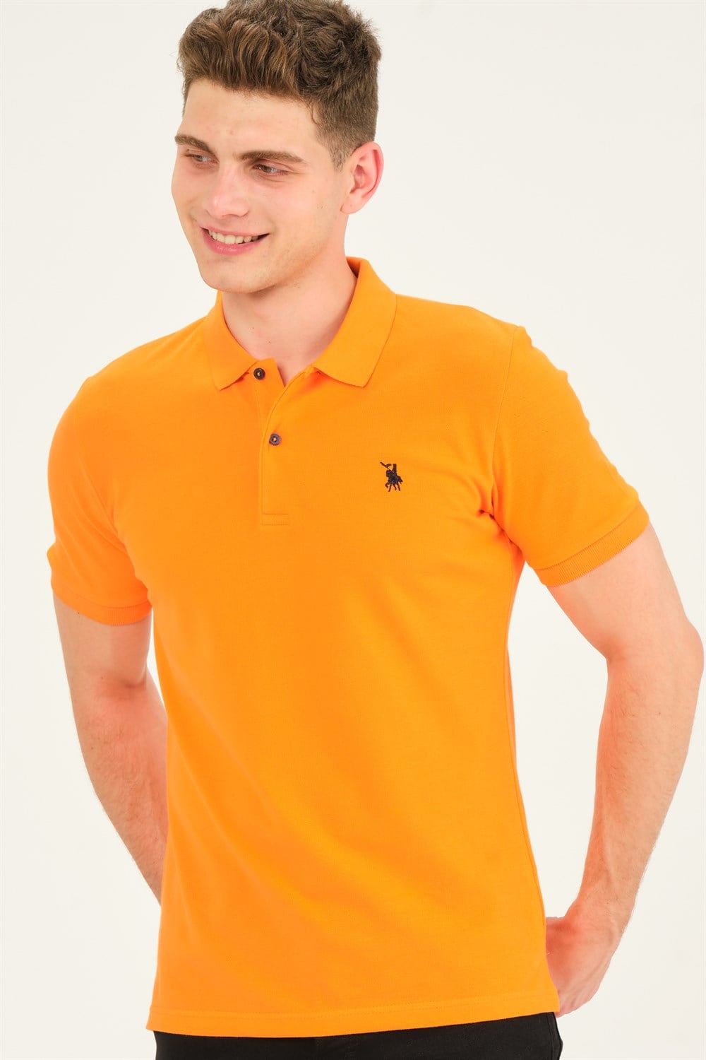 T8561 DEWBERRY ERKEK TSHIRT-TURUNCU