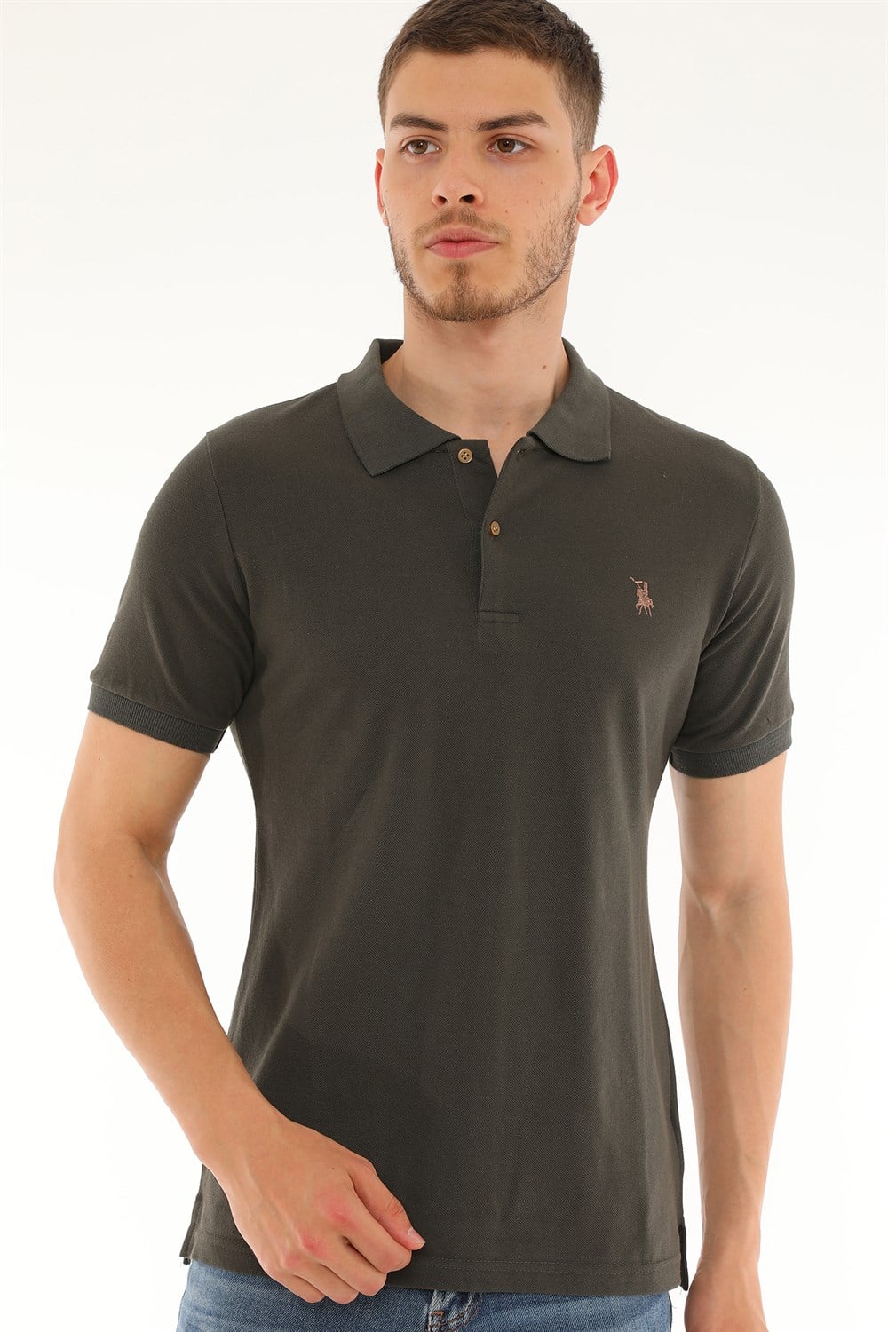 T8561 DEWBERRY ERKEK TSHIRT-YEŞİL