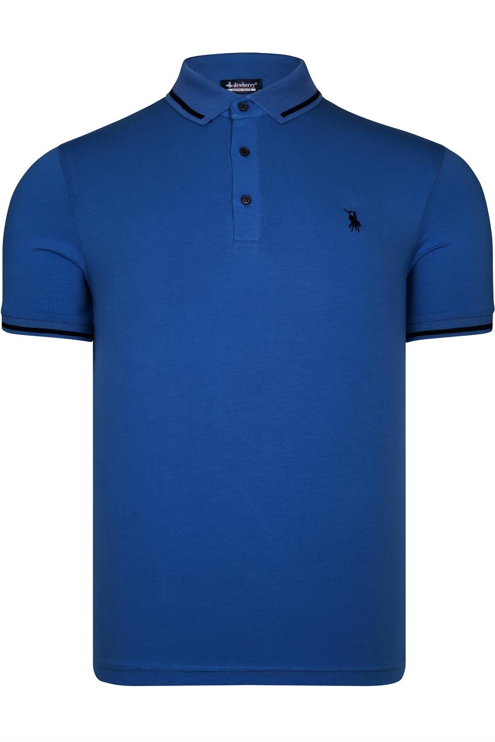 T8586 DEWBERRY ERKEK POLO YAKA T-SHIRT-SAKS
