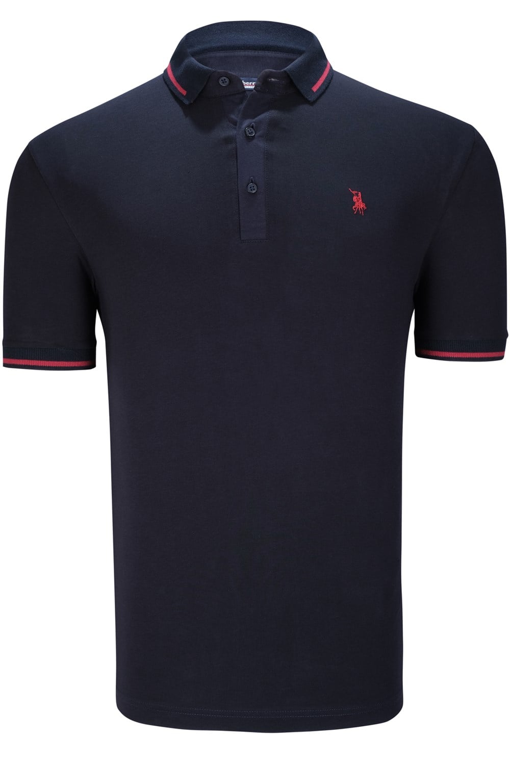 T8586 DEWBERRY ERKEK POLO YAKA T-SHIRT-KOYU LACİVERT