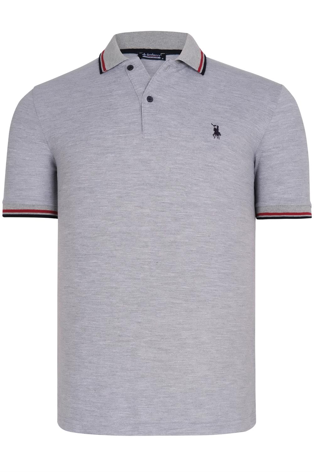 T8594 DEWBERRY ERKEK T-SHIRT-GRİ