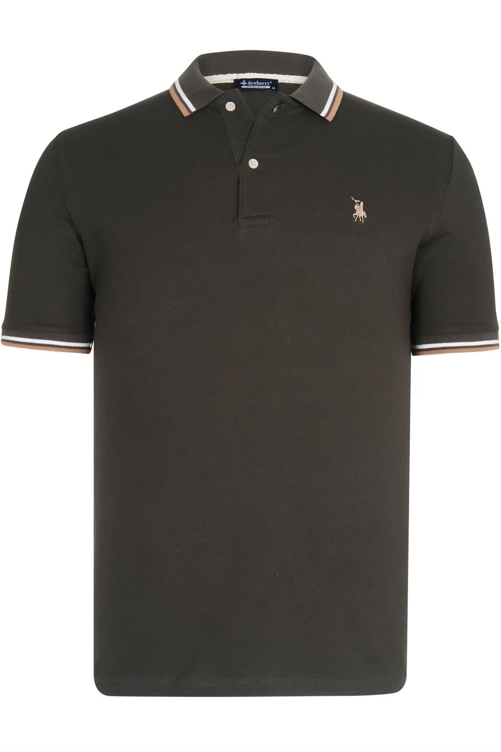 T8594 DEWBERRY ERKEK T-SHIRT-HAKİ