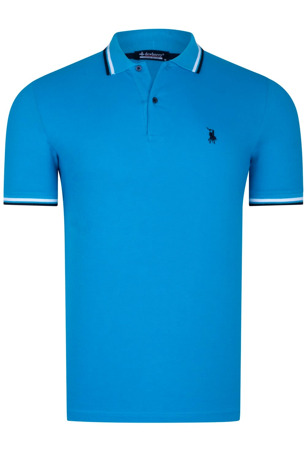 T8594 DEWBERRY  ERKEK T-SHIRT-KOYU MAVİ