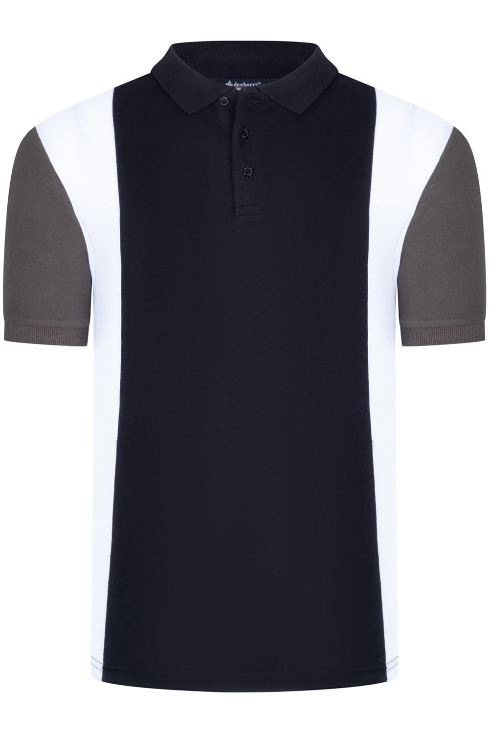 T8596 DEWBERRY ERKEK TSHIRT-AÇIK SİYAH