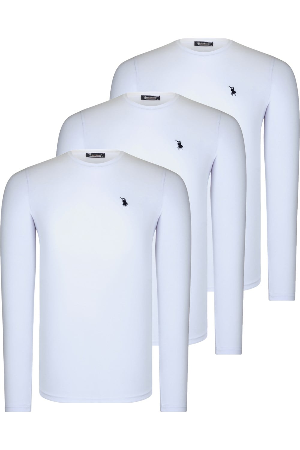 ÜÇLÜ SET T8588 DEWBERRY YUVARLAK YAKA ERKEK SWEATSHIRT-BEYAZ-BEYAZ-BEYAZ