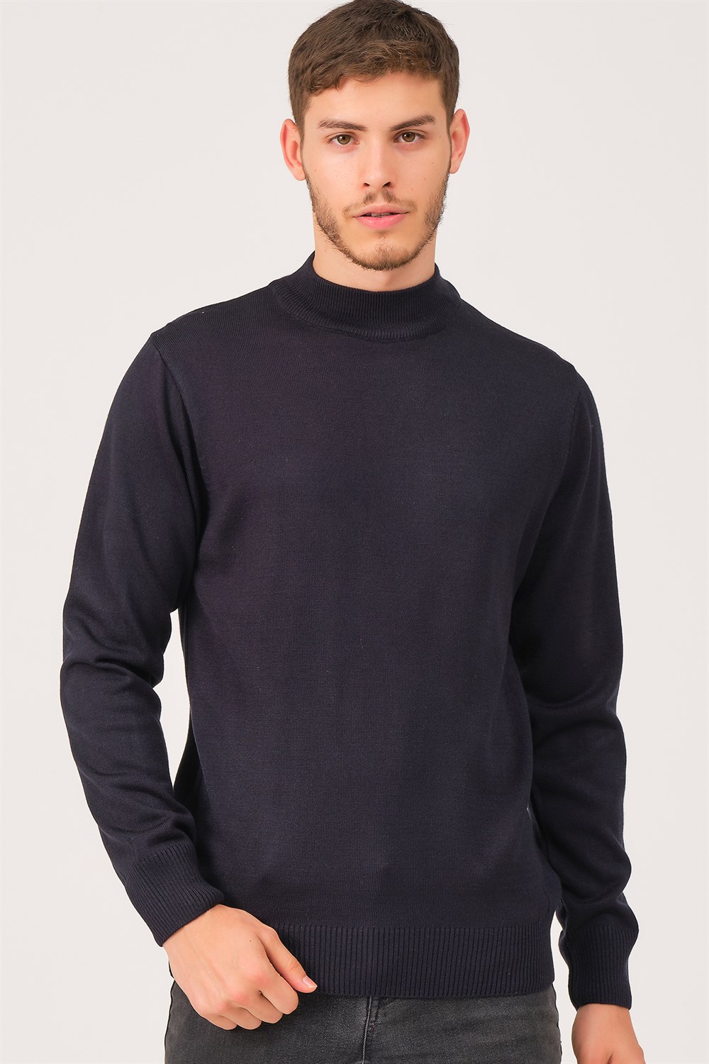 V0004 DEWBERRY ERKEK TURTLENECK KAZAK-LACİVERT