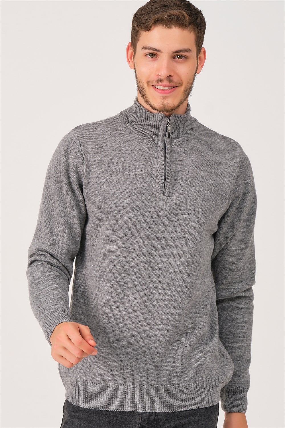 V0038 DEWBERRY ERKEK KAZAK-GRİ