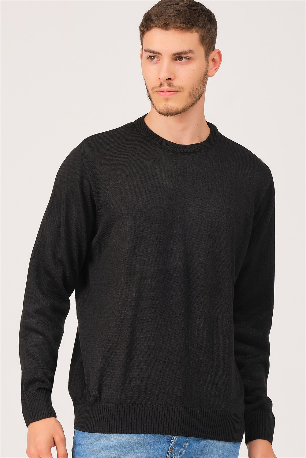 V0091 DEWBERRY ERKEK BATTAL OVERSIZE KAZAK-SİYAH