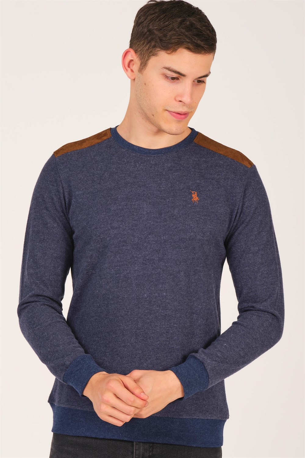 V4000 DEWBERRY ERKEK SWEATSHIRT-LACİVERT