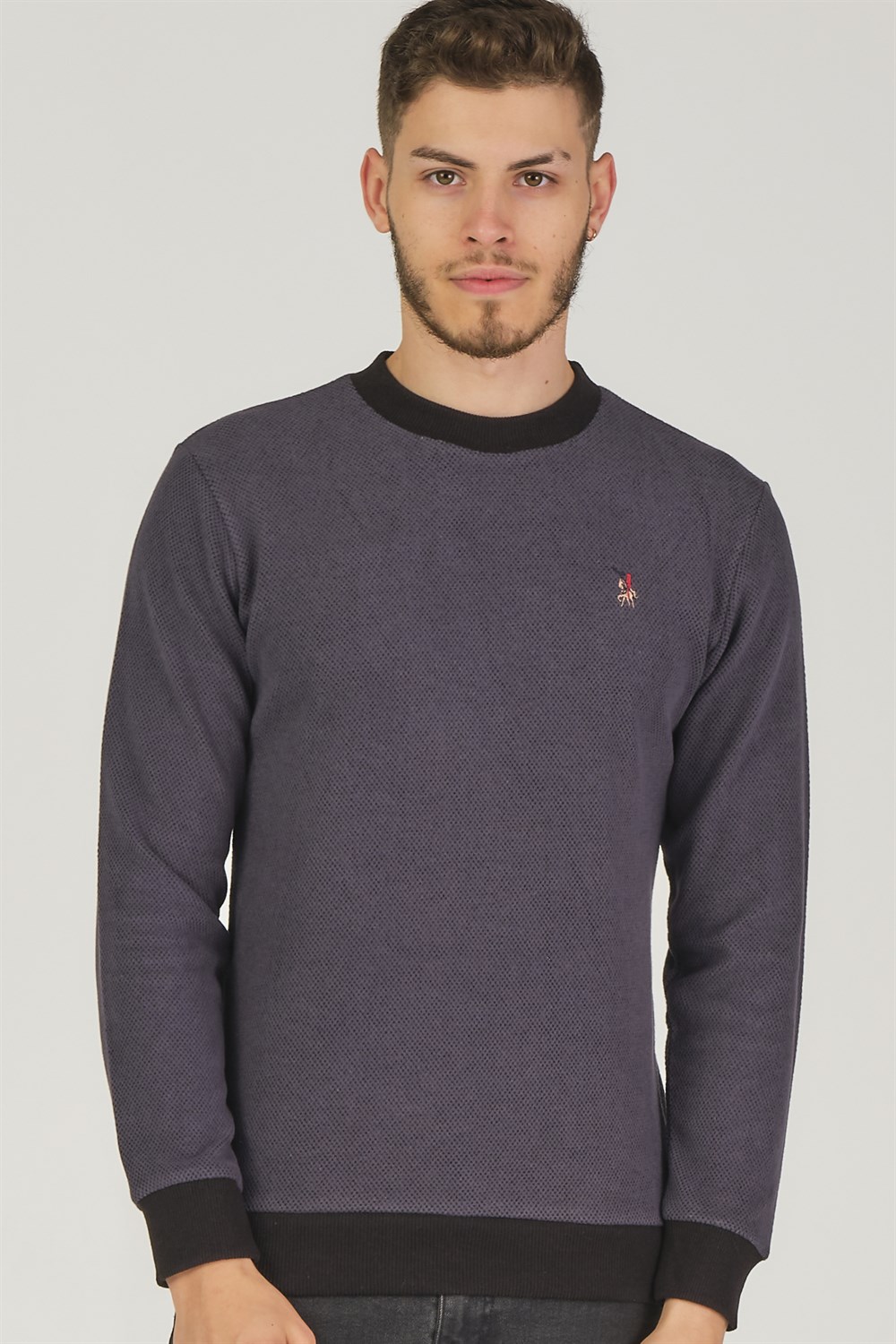 V4004 DEWBERRY ERKEK SWEATSHIRT-ANTRASİT