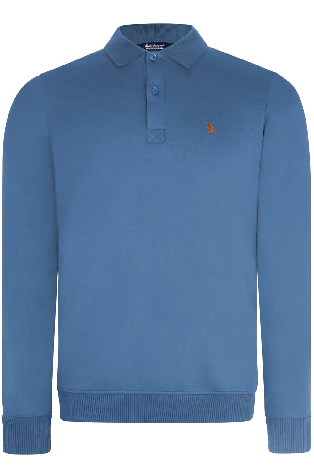 V4007 DEWBERRY ERKEK SWEATSHIRT-INDIGO