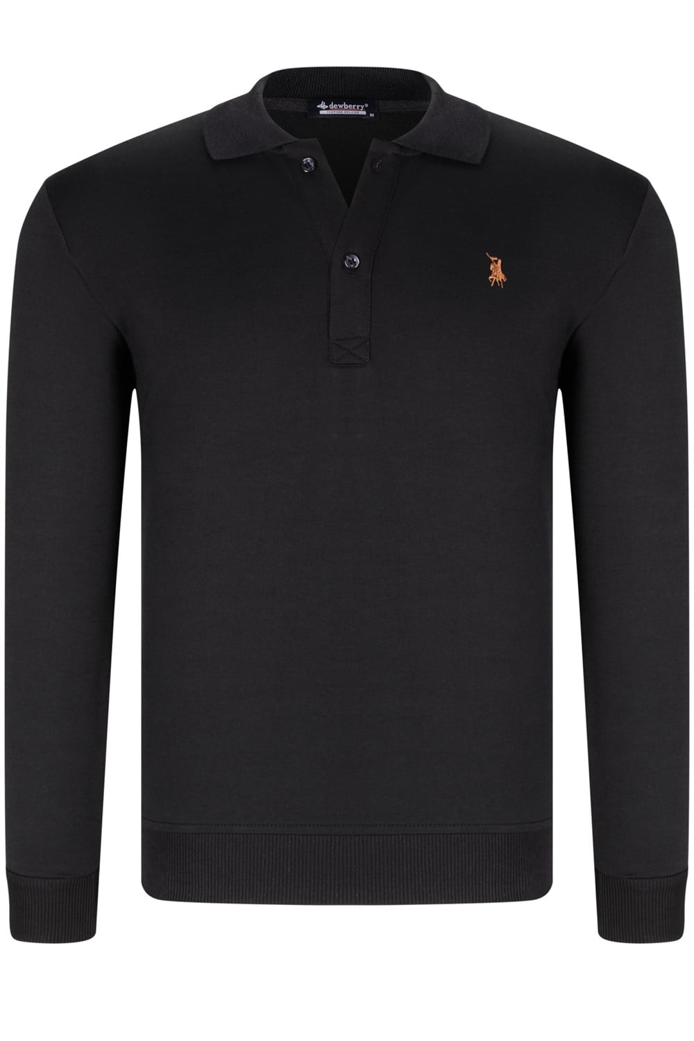 V4007 DEWBERRY ERKEK SWEATSHIRT-KOYU SİYAH