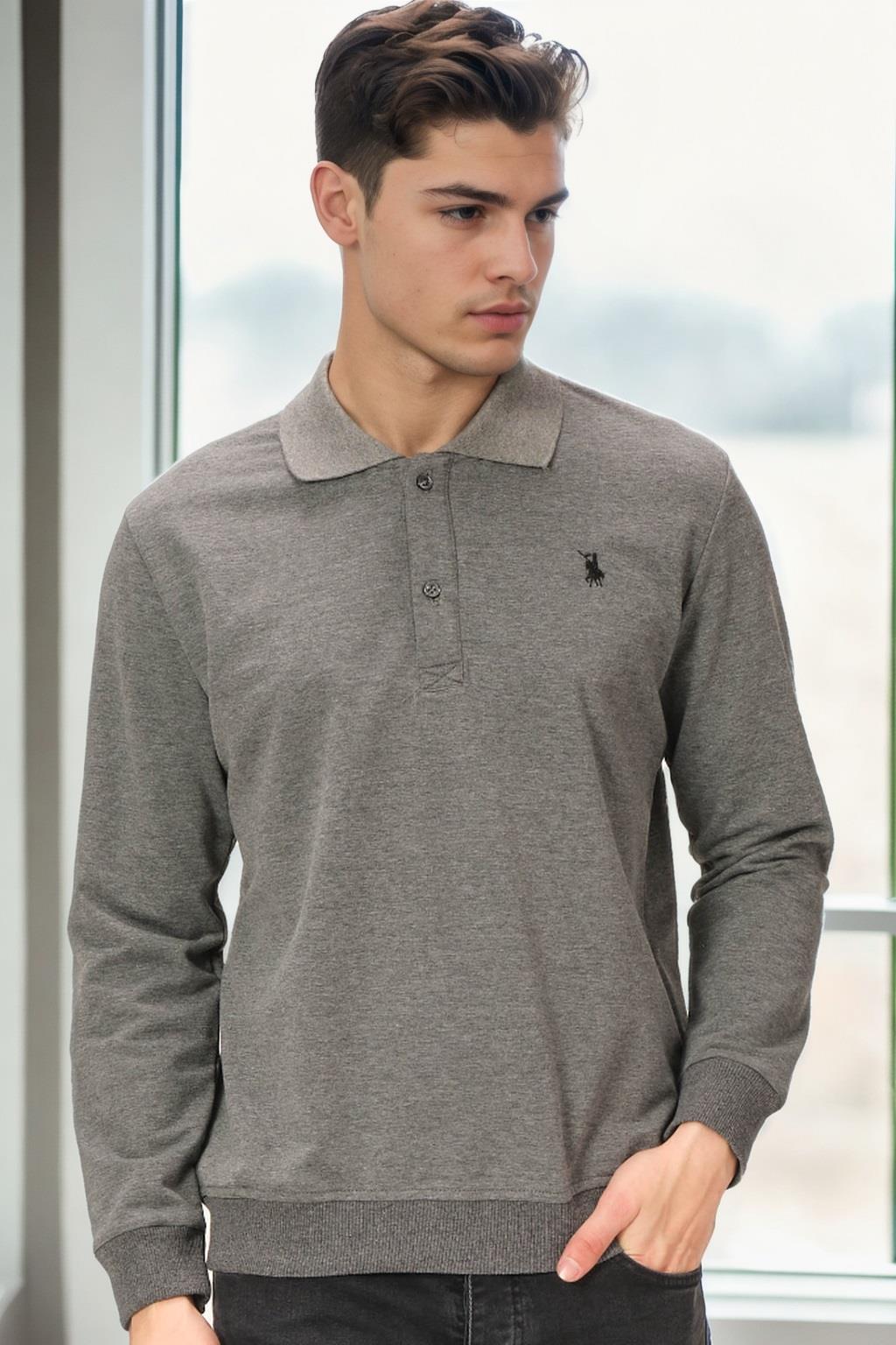 V9007 DEWBERRY ERKEK SWEATSHIRT-ANTRASİT