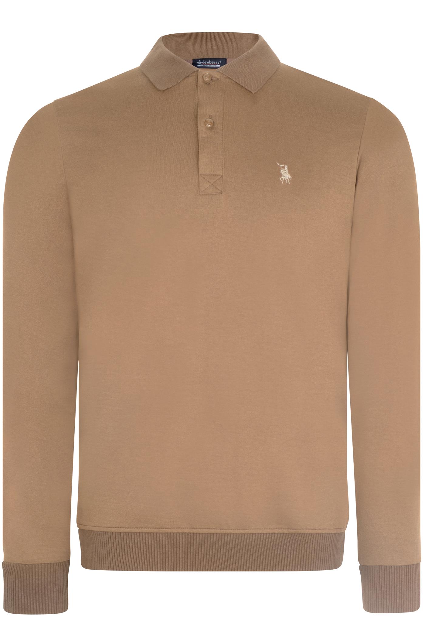 V9007 DEWBERRY ERKEK SWEATSHIRT-CAMEL