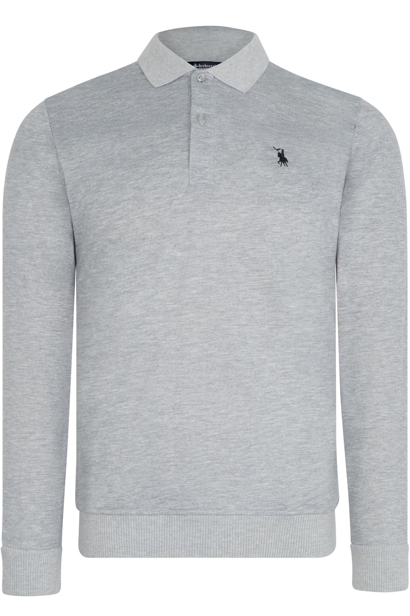 V9007 DEWBERRY ERKEK SWEATSHIRT-GRİ