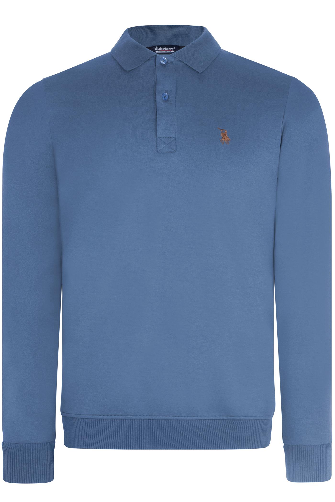 V9007 DEWBERRY ERKEK SWEATSHIRT-İNDİGO