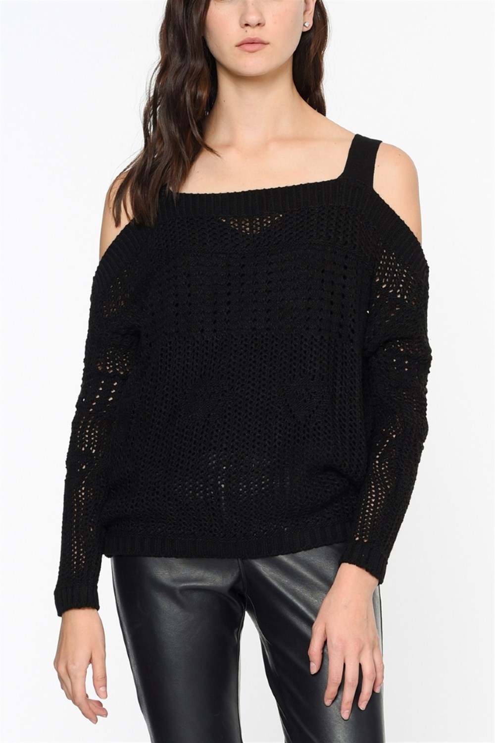 Z6396 DEWBERRY BAYAN KAZAK-SİYAH