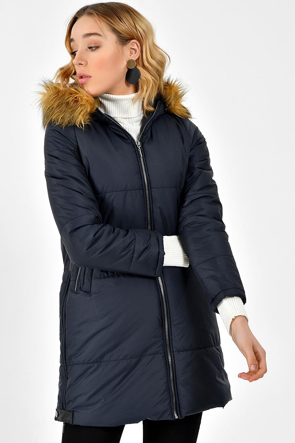Z6590 DEWBERRY BAYAN KABAN-DÜZ LACİVERT