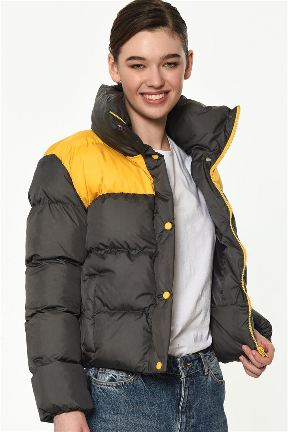 Z6649 DEWBERRY BAYAN MONT-ANTRASİT-SARI