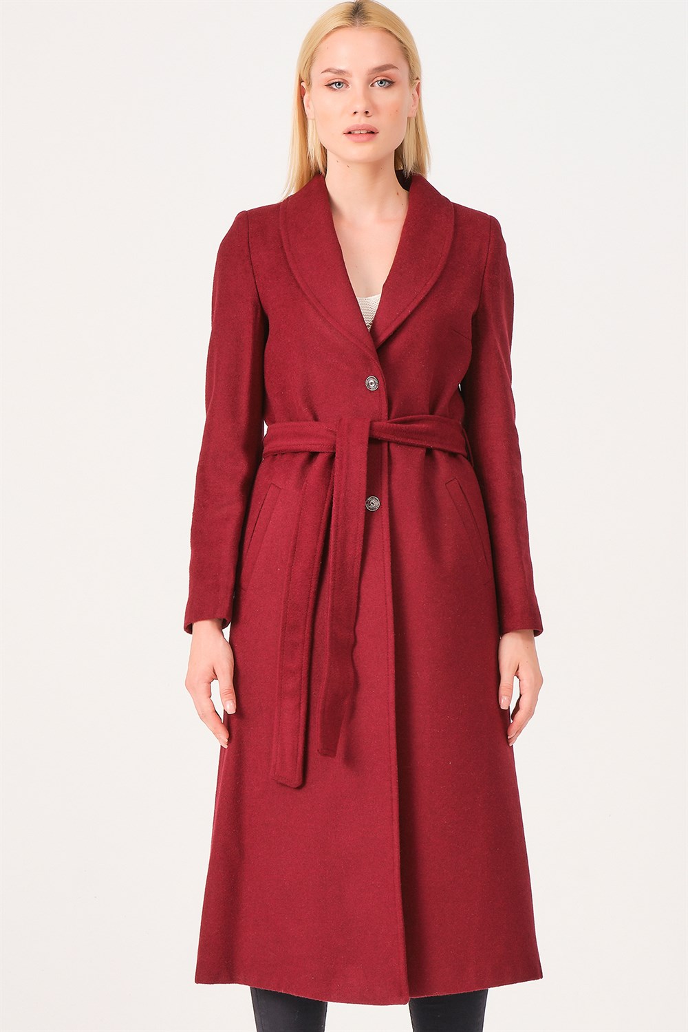 Z6681 DEWBERRY BAYAN PALTO-BORDO